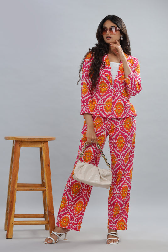 Ikat Blazer Set