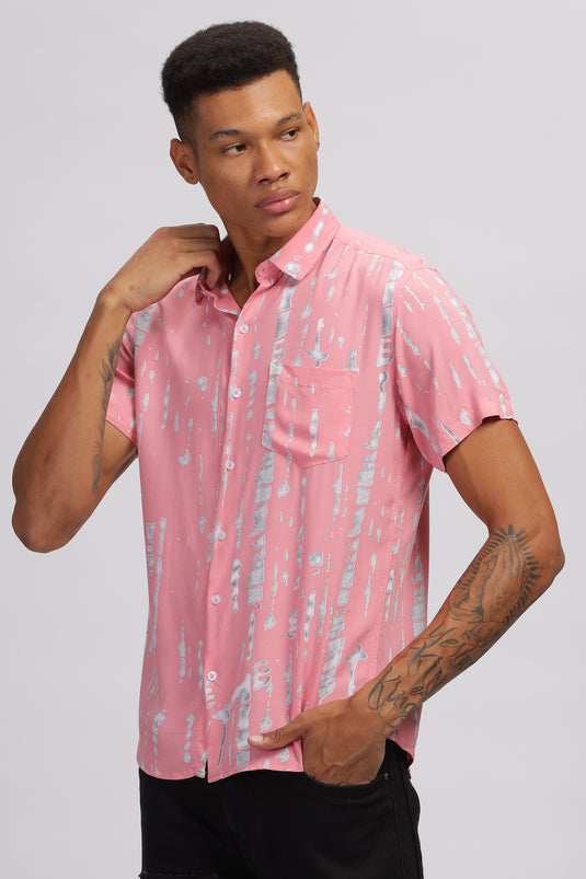 Bubblegum Bliss Men's Printed Shirt