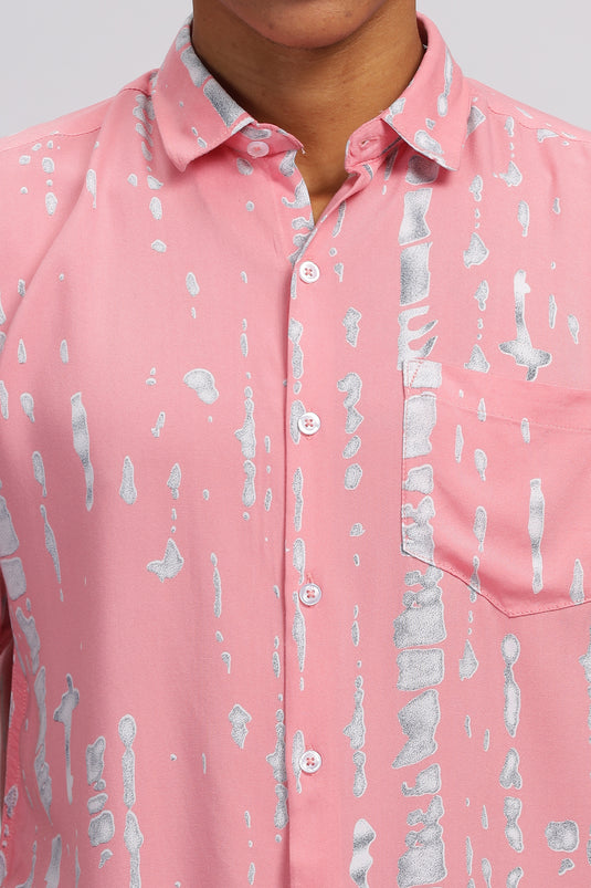 Bubblegum Bliss Men's Printed Shirt