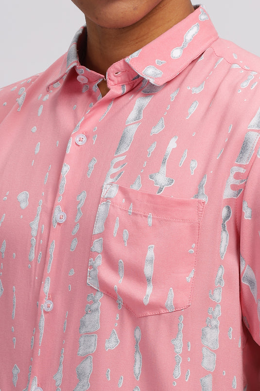 Bubblegum Bliss Men's Printed Shirt