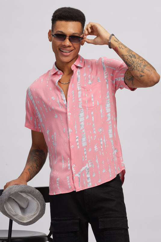 Bubblegum Bliss Men's Printed Shirt