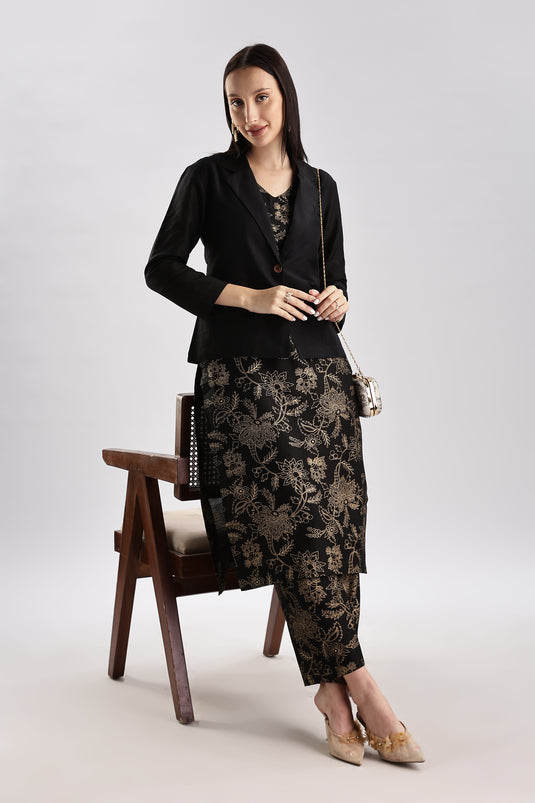 Blazer Set Cotton Silk - 3 piece