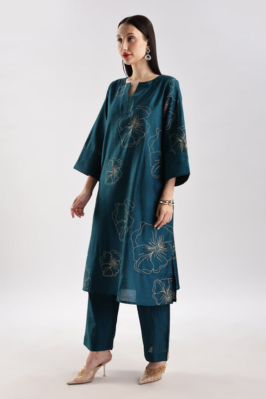 Cotton Silk Set Printed