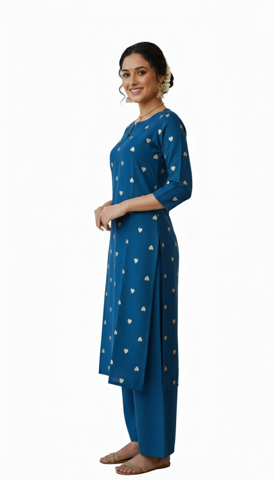 cotton silk printed set