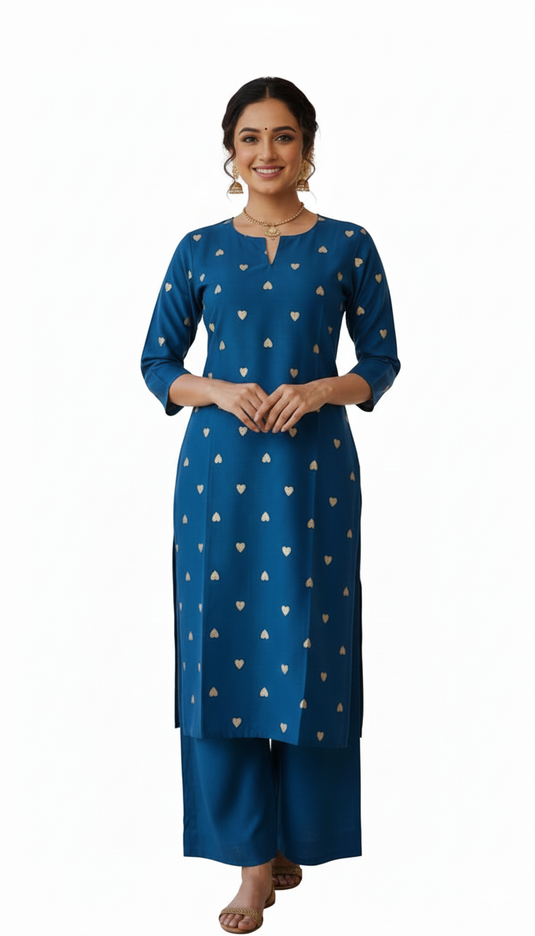 cotton silk printed set